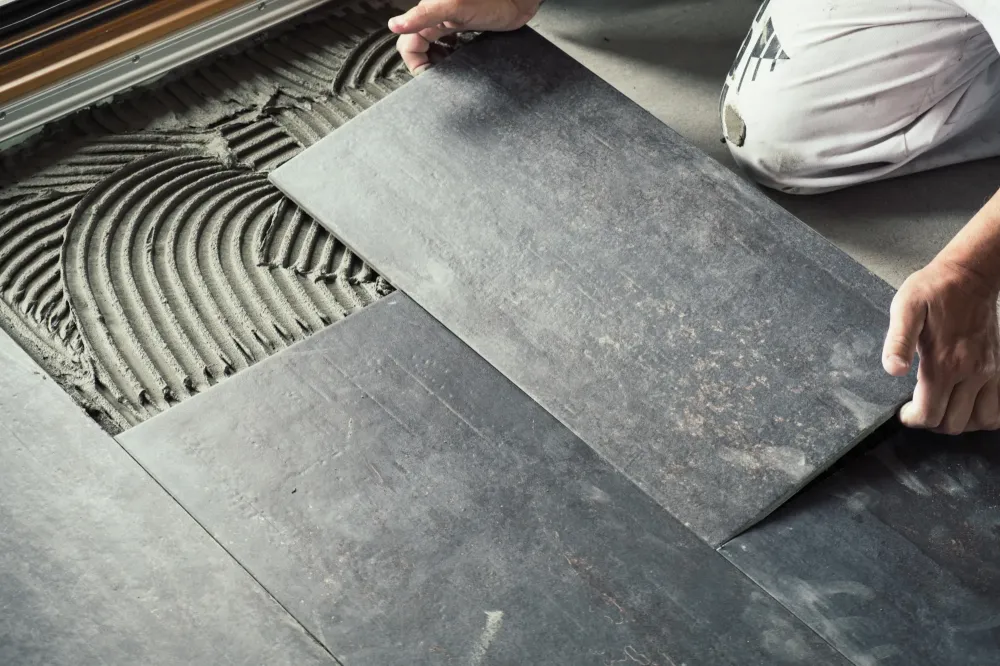Pose de carrelage à Oyonnax